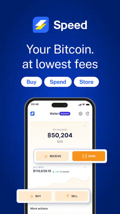 Speed Wallet - Buy Bitcoin screenshot 1