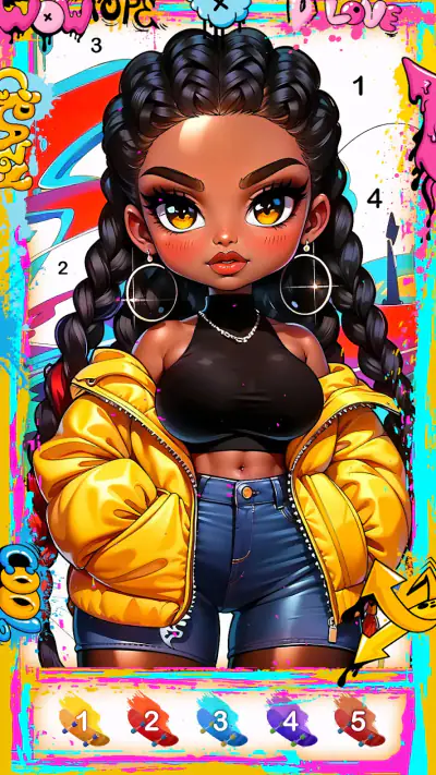 Street Art-Color by number screenshot 1