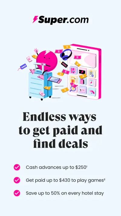 Super.com - Save, Earn, Travel screenshot 1