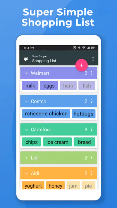 Super Simple Shopping List screenshot 1