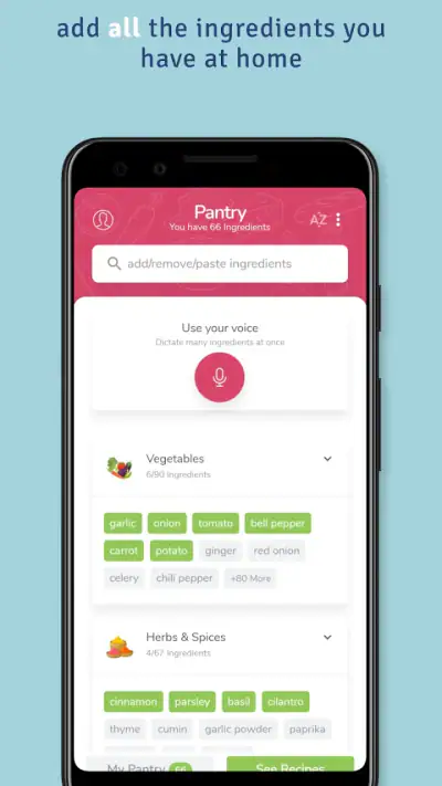 SuperCook - Recipe Generator screenshot 1
