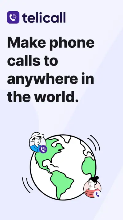 Telicall: Global Phone Calls screenshot 1