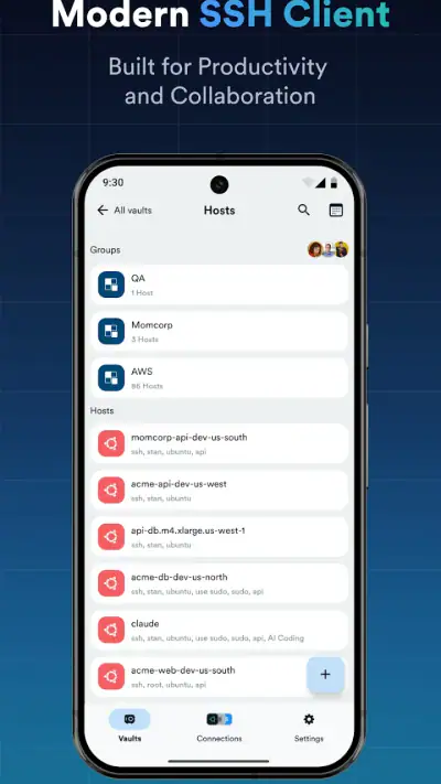 Termius - Modern SSH Client screenshot 1