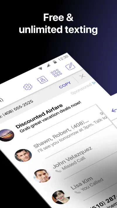 Text Free: Calling & Texting screenshot 1