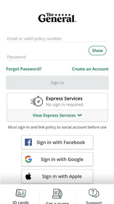 The General® Auto Insurance screenshot 1