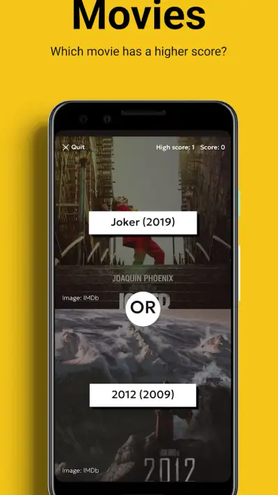 The Higher or Lower Game screenshot 1