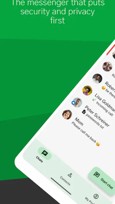 Threema. The Secure Messenger screenshot 1