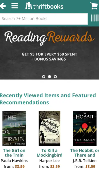 ThriftBooks: New & Used Books screenshot 1