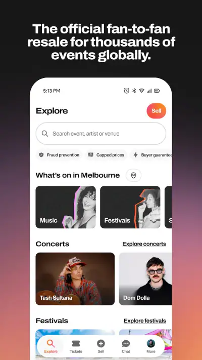 Tixel-Face Value Ticket Resale screenshot 1