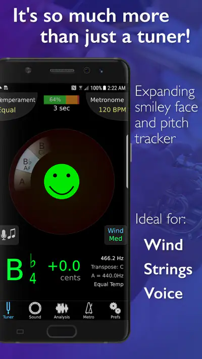 TonalEnergy Tuner & Metronome screenshot 1