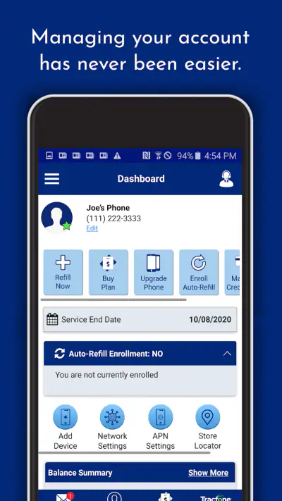 My Tracfone: Account Manager screenshot 1