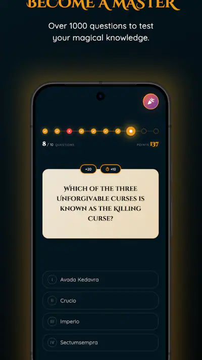 Trivia for Harry Potter Fans screenshot 1