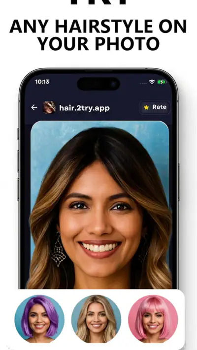 Try Hairstyles-AI Change Color screenshot 1