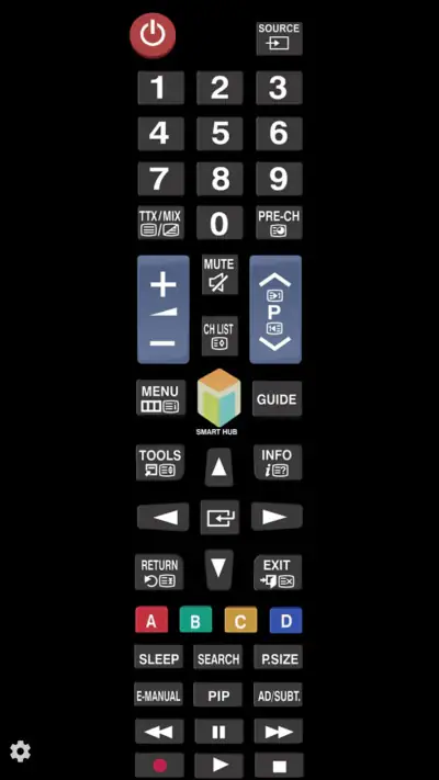 TV (Samsung) Remote Control screenshot 1