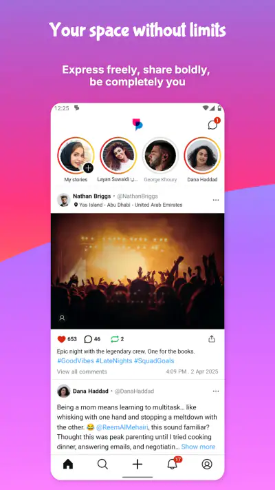 UpScrolled screenshot 1