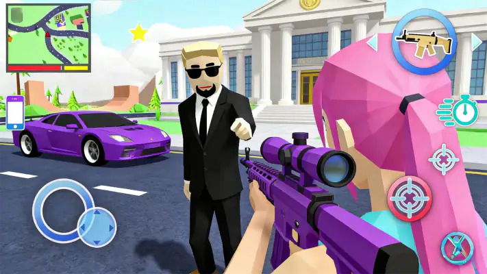 Urban Pixel Gunfire Battle screenshot 1