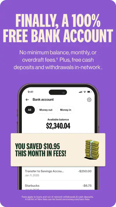 Varo Bank: Online Banking screenshot 1