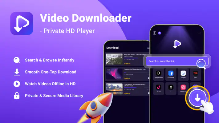 Video Downloader - Private HD screenshot 1