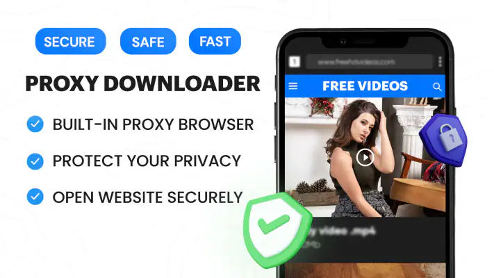 Video Downloader Proxy Browser screenshot 1