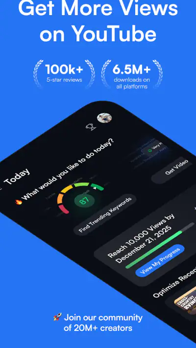 vidIQ for YouTube screenshot 1
