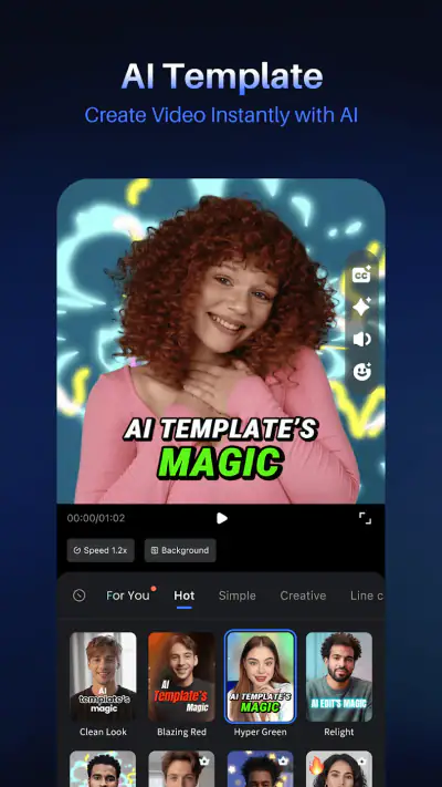 Vmake: AI Talking Video Editor screenshot 1