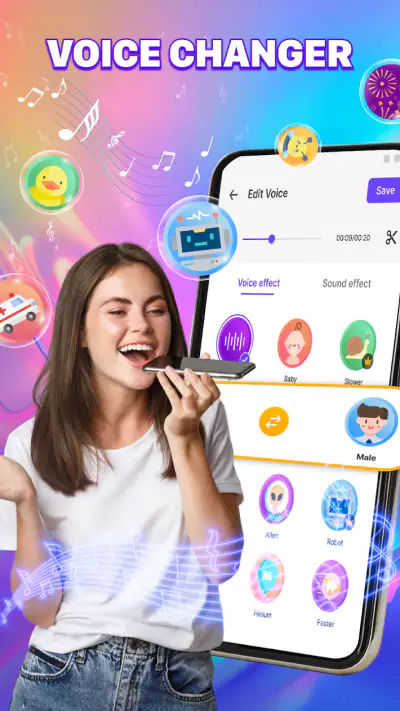Voice Changer by Sound Effects screenshot 1