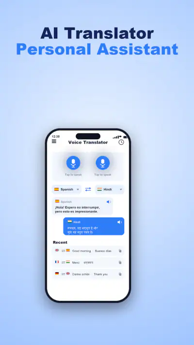 Voxa: Voice Translator & Chat screenshot 1