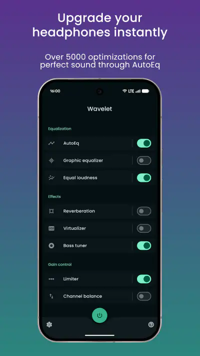 Wavelet: headphone equalizer screenshot 1
