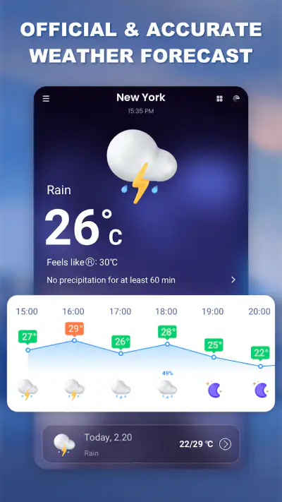Weather app - Radar & Widget screenshot 1