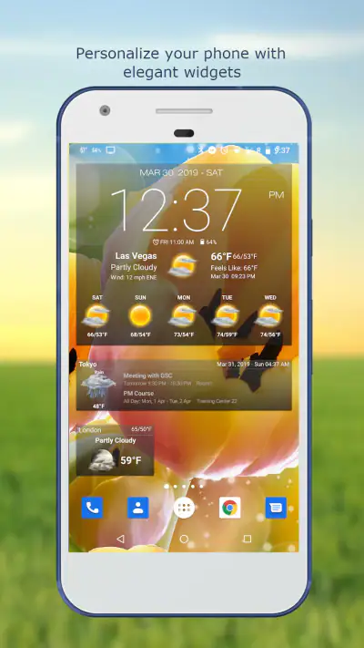Weather & Clock Widget Plus screenshot 1