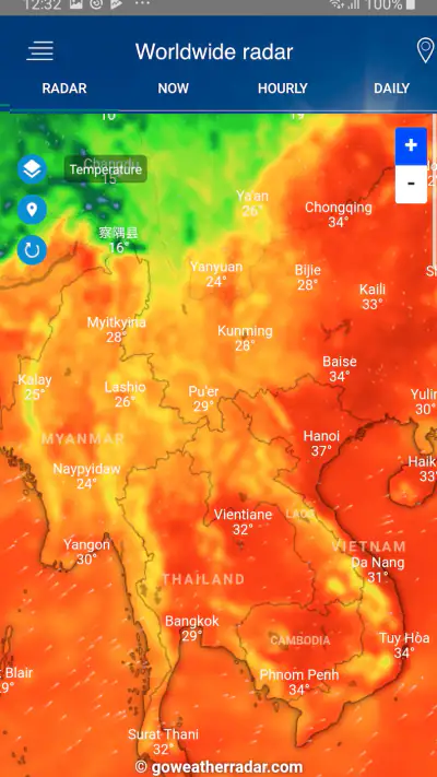 Weather Radar - Windy, rain ra screenshot 1