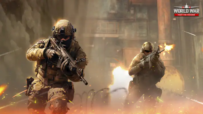 World War: Army Battle FPS 3D screenshot 1