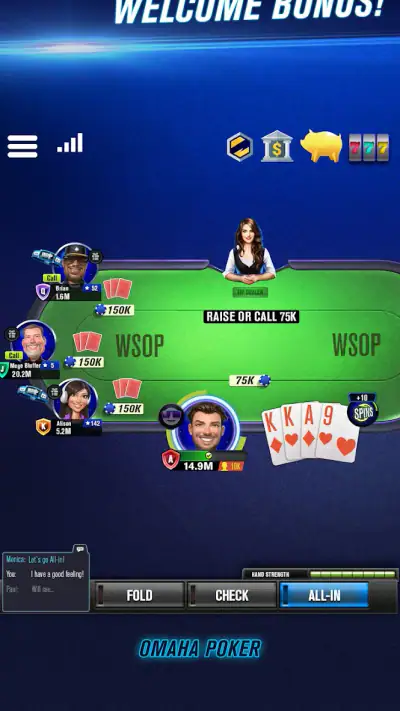 WSOP Poker: Texas Holdem Game screenshot 1