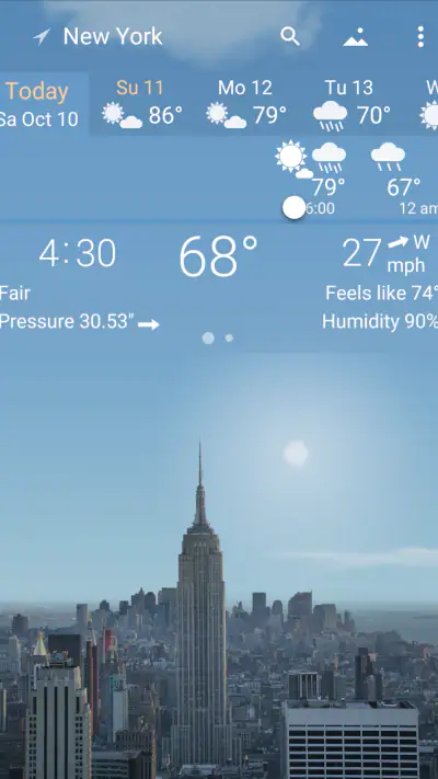 YoWindow Weather and wallpaper screenshot 1