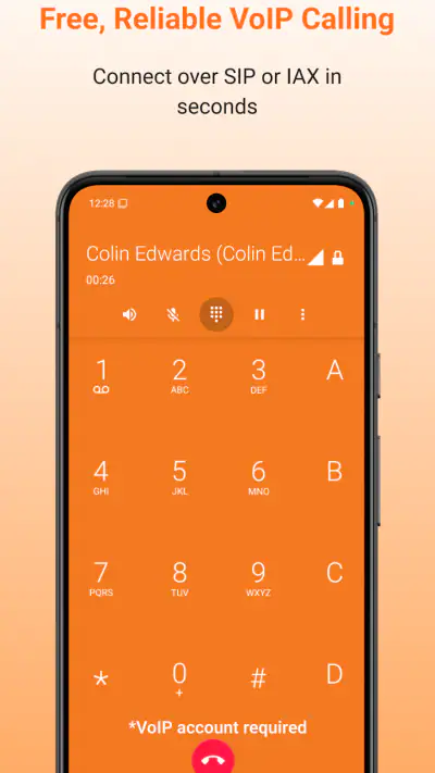 Zoiper IAX SIP VOIP Softphone screenshot 1