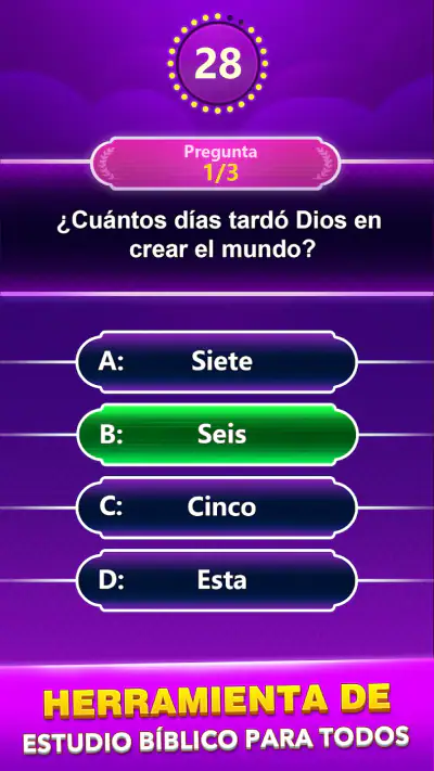 Bible Trivia -Juego de palabra screenshot 1