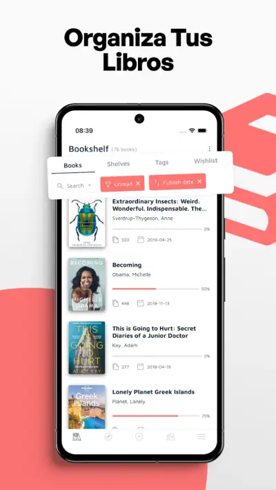 Bookshelf - Biblioteca virtual screenshot 1