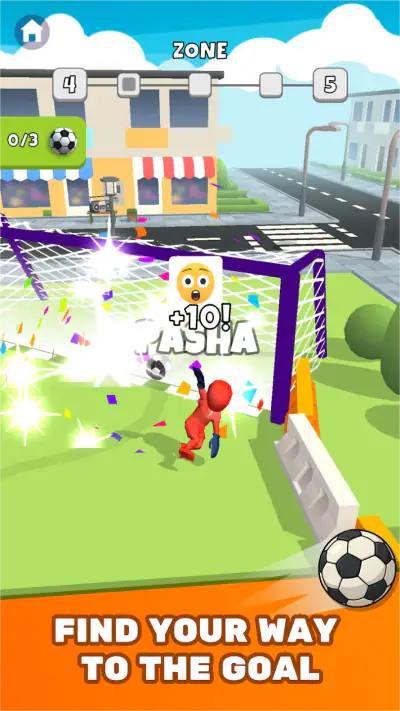 Crazy Kick! Fun Football game screenshot 1