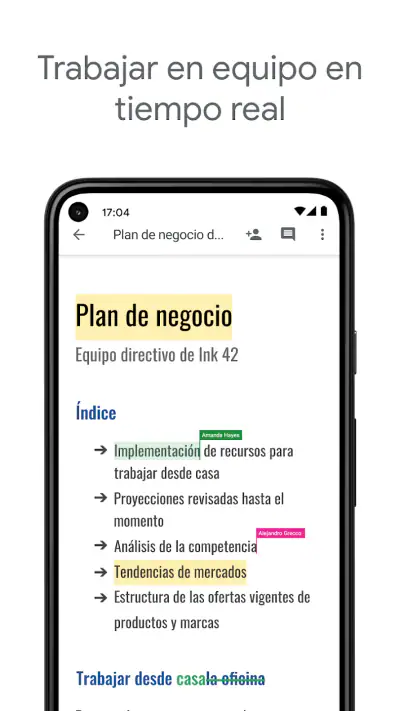 Documentos de Google screenshot 1