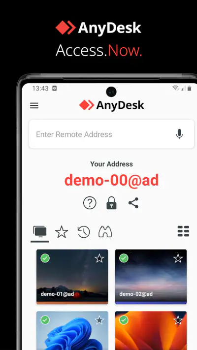 Escritorio remoto AnyDesk screenshot 1