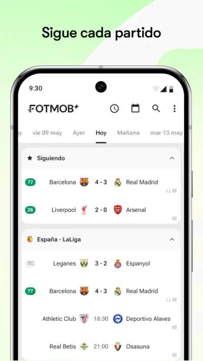 FotMob - Resultados de fútbol screenshot 1