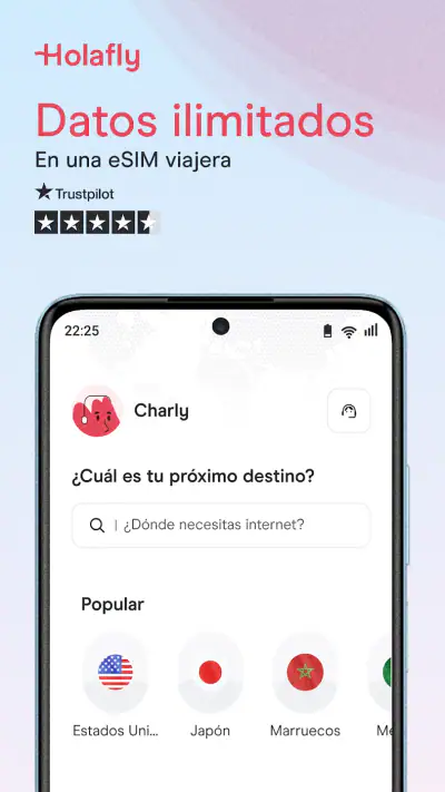 Holafly eSIM: datos ilimitados screenshot 1