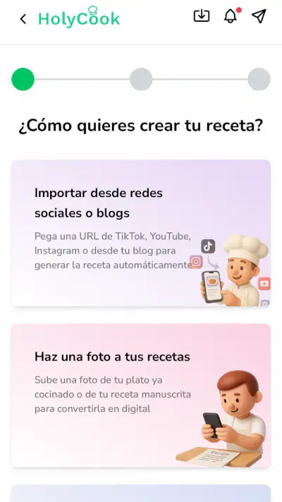 Recetas de cocina: HolyCook screenshot 1