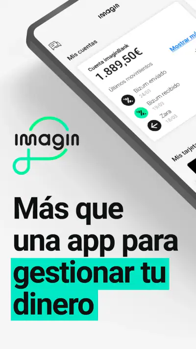 imagin: Banco Móvil y Finanzas screenshot 1