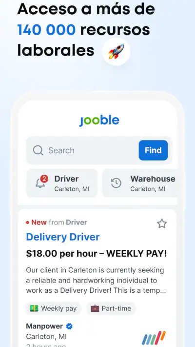 Jooble - Búsqueda de empleo screenshot 1