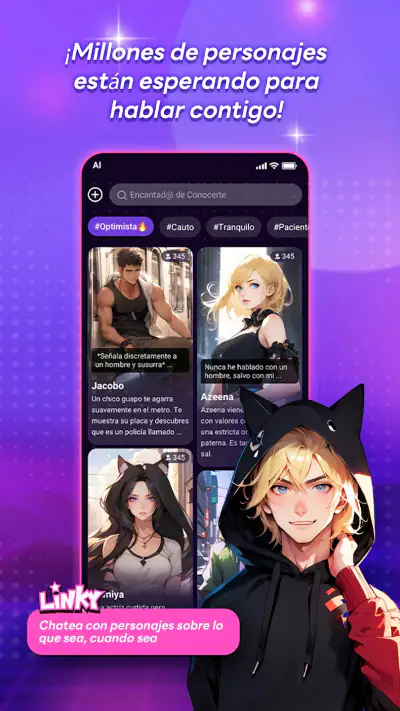 Linky IA: Chat, Juego, Vínculo screenshot 1