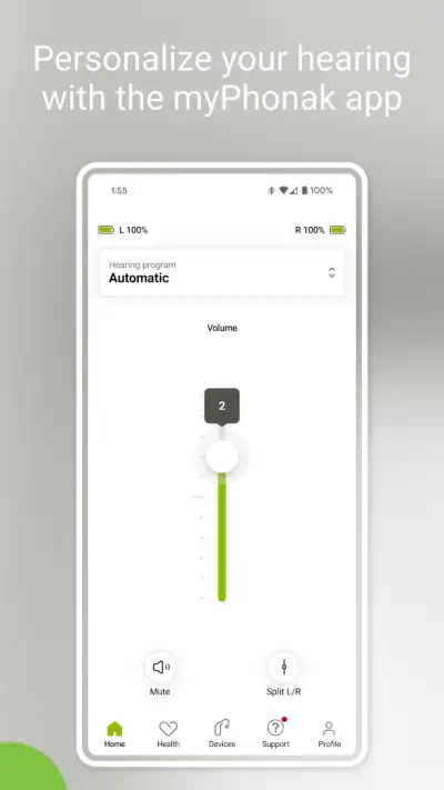 myPhonak screenshot 1