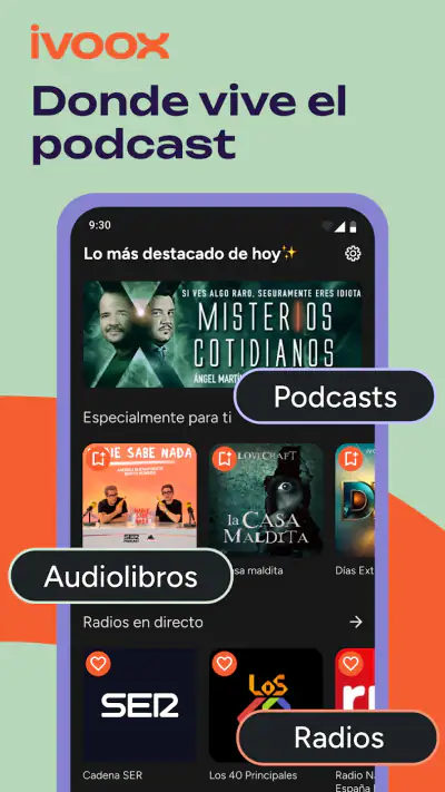 iVoox: Podcasts y Radios screenshot 1