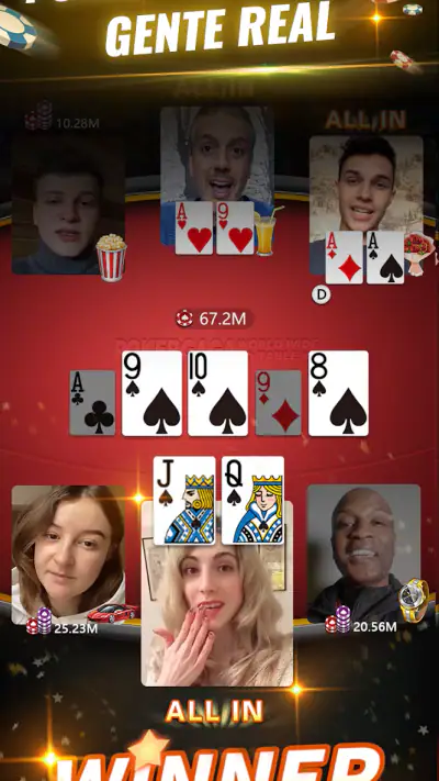 PokerGaga: Poker & Video Chat screenshot 1