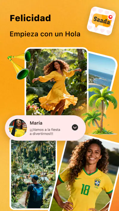 Saada - Live chat y voz screenshot 1